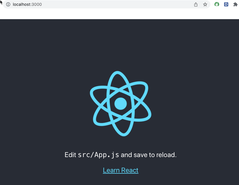 View React App local