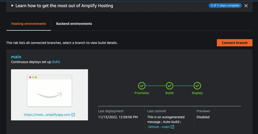 Amplify Deploy no1