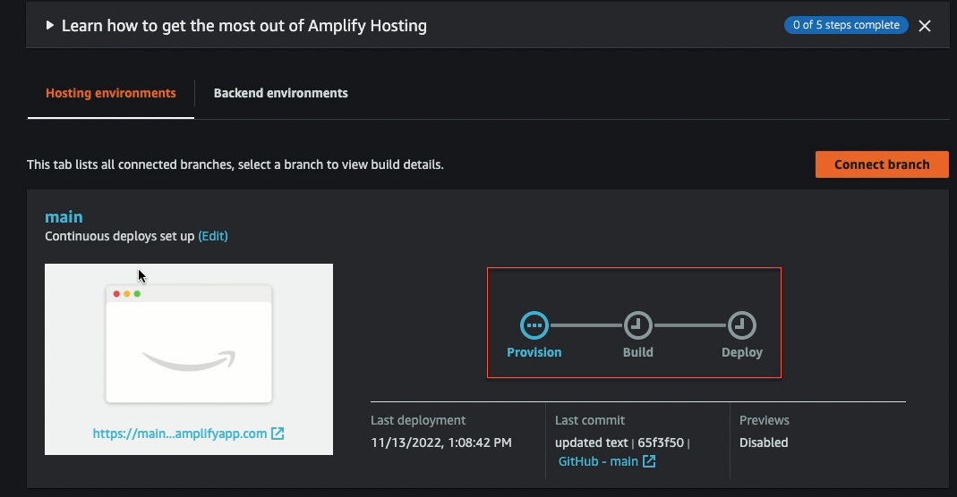 Amplify Deploy no2