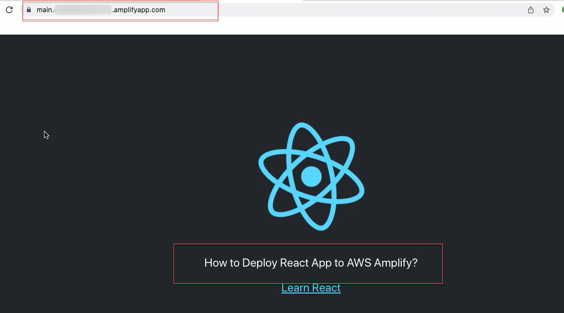 Amplify Deploy no1 view